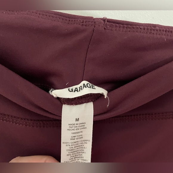 Maroon coloured Garage tights - Picture 5 of 5